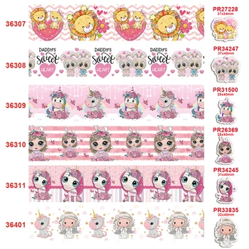 

Free shipping 2019 new arrival ribbons Hair Accessories ribbon 10 yards printed grosgrain ribbons 36307