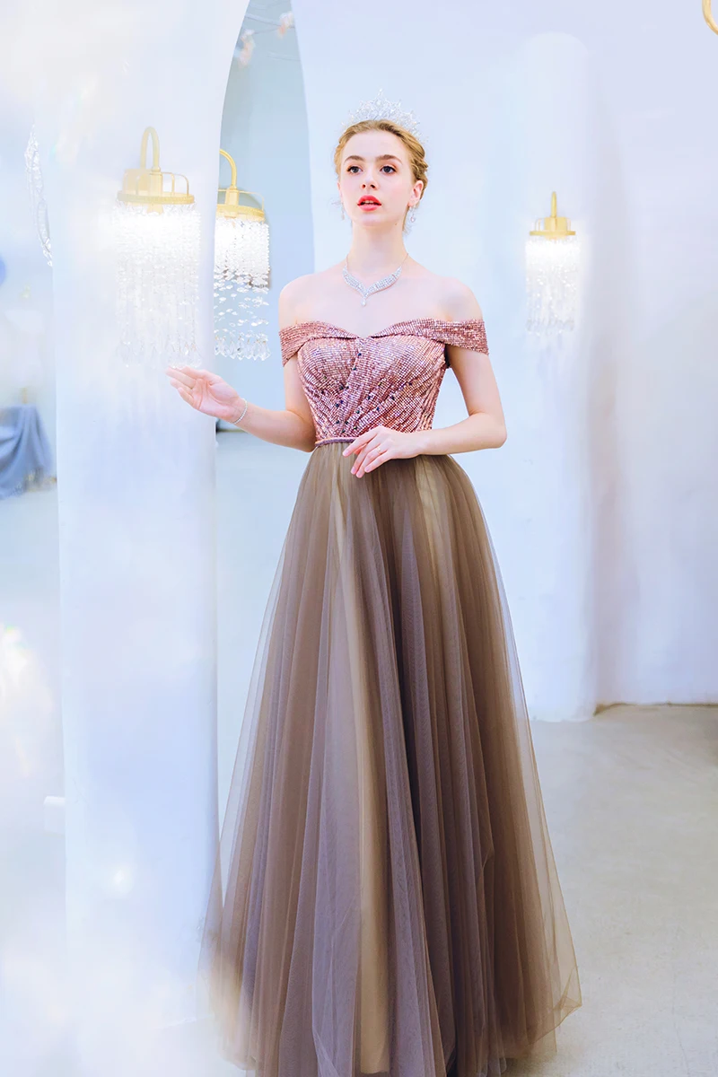 SSYfashion, вырез лодочкой, с плеча, на шнуровке, сзади, вечернее платье Русалка, кофейное вечернее платье, вечерние банкетное платье, Robe De Soiree