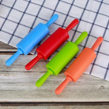Rolling Pin Baking Tools 6 Inch Plastic Handle Food Grade Silicone
Non-Stick Flour Roller Roller bakery tools