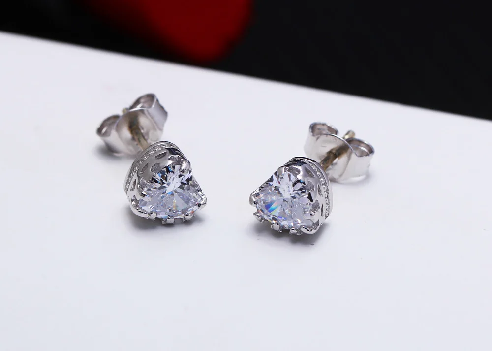 Heart diamomd earrings (4)