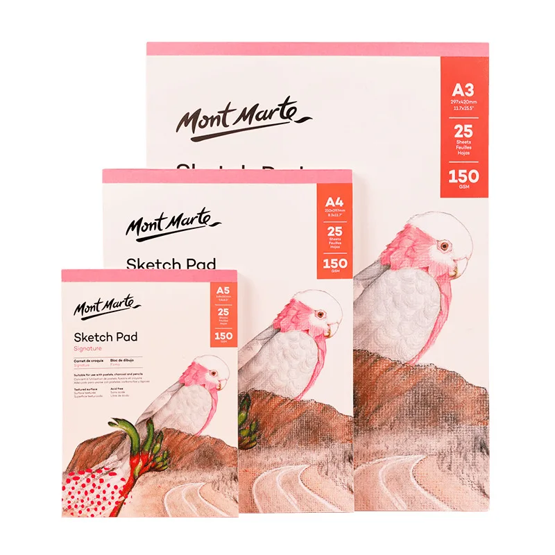 

Альбом для рисования Mont Marte A3/A4/A5, 150 г, 25 листов