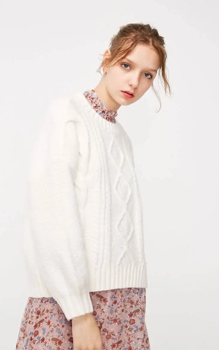 Vero Moda женский свитер с открытыми плечами 3D Twist Coarser | 318413579