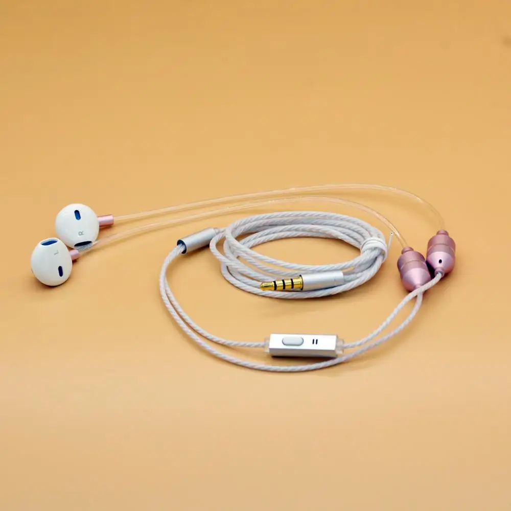 Здоровые противорадиационные наушники-вкладыши для iphone/samsung Air Tube technology стерео музыка металлическая гарнитура 3,5 мм для huawei xiaomi