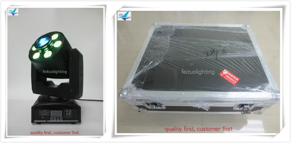 E-12pcs с дорожным корпусом 6x8 Вт RGBW мыть Led+ 30 Вт пятно мини движущаяся головка световое оборудование для дискотек 2в1 точечная стирка движущийся головной свет