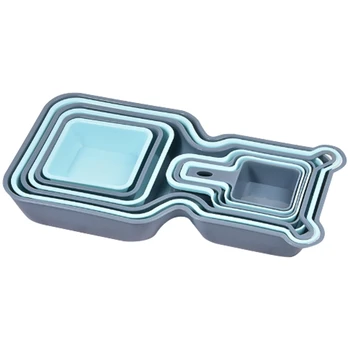 

Food Plate Mixing Bowl Square Dried Fruit Snack Salad Kitchen Bowl 10PCS