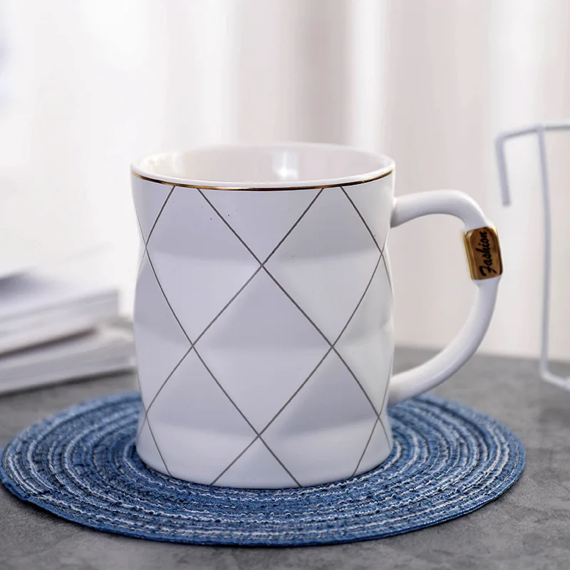450 мл скандинавские инс креативные харадзюку золотые и черные белые решетки