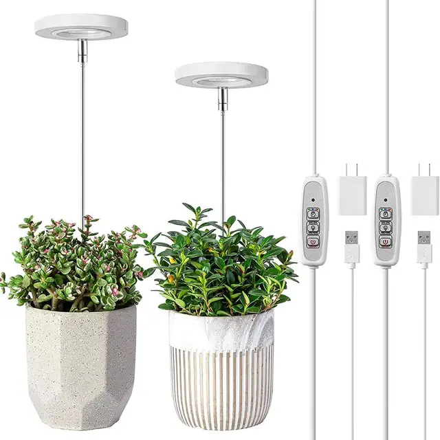 Növénytermesztés Világos Teljes Spektrum Led Növényi Lámpák Usb -Vel 4 Dimmable Fényképesség Magasság Állítható Esernyőtermesztési Lámpa Diy Dec