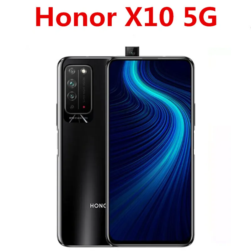 Сотовый телефон Honor X10 Kirin 820 Android 10 0 6 63 дюйма 2400X1080 90 Гц 8 Гб ОЗУ 128 ПЗУ выдвижная