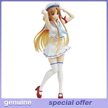 

Asuna Yuuki Anime Figure SAO Sword Art Online Toy Action Figures Anime Sailor Suit Navy Outfit Model Genuine Figure Coreful 20cm