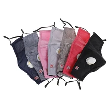 Мужская и женская маска против дымки PM2.5 дыхательный клапан против пыли хлопковая маска для губ фильтр из активированного угля респиратор рот Муфельная маска