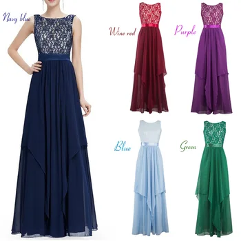 

clothing OWLPRINCESS Women's 2020 Lace Chiffon Splicing Dress Solid Color Dress