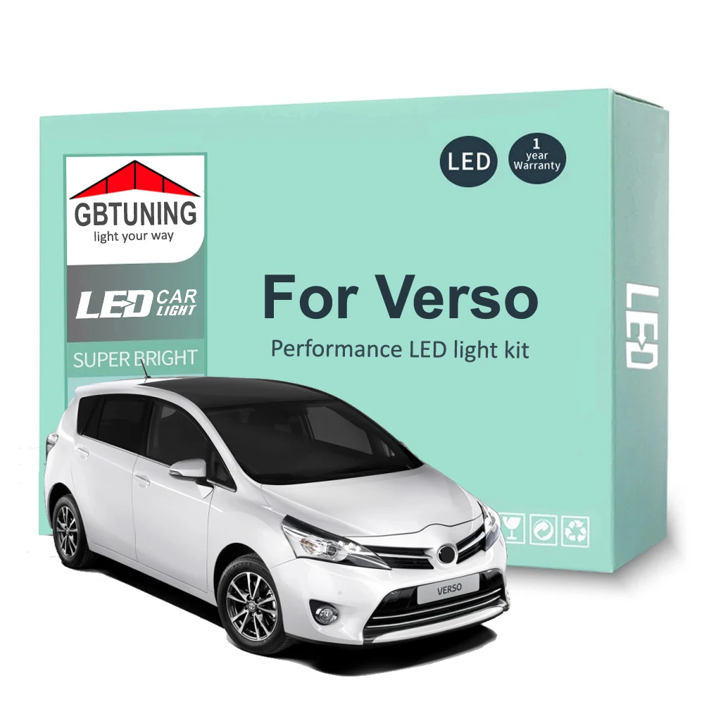 Комплект светодиодных ламп для внутреннего освещения 11 светодиодный т. Toyota Verso 2009