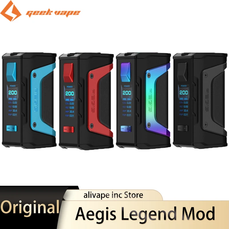 Оригинальный мод GeekVape Aegis Legend 200 Вт двойной бокс-мод 18650 TC подходит для бака Zeus Sub