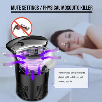 

Mosquito Killers Light 5W USB Smart Optically Controlled USB Electric No Noise No Radiation Insect Killing Lamp Repellent Lamp