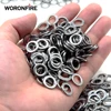 50/100pcs Fishing Solid Ring Heavy Duty Lures Lead Jigging Ring 304 Stainless Steel Snap Split Ring Pesca Lure Tackle Connector ► Photo 1/6