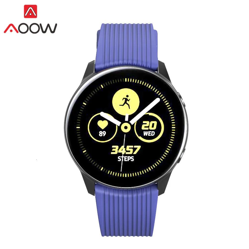 20 мм силиконовый ремешок для часов samsung Galaxy Watch Active 42 мм gear S2 SM-R810 SM-R500 полосатый резиновый спортивный браслет