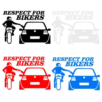 

LEEPEE 19.5*15.5CM 1pc Auto Decoration Car Sticker Car-Styling Funny Auto Stickers and Decals respect for bikers