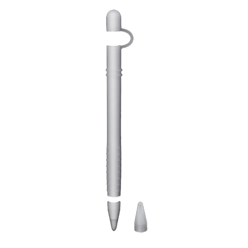 Чехол для Apple Pencil силиконовый чехол-рукав с защитным колпачком держатель для iPad Pencil Touch Pen Чехол со стилусом A40 - Цвета: Прозрачный