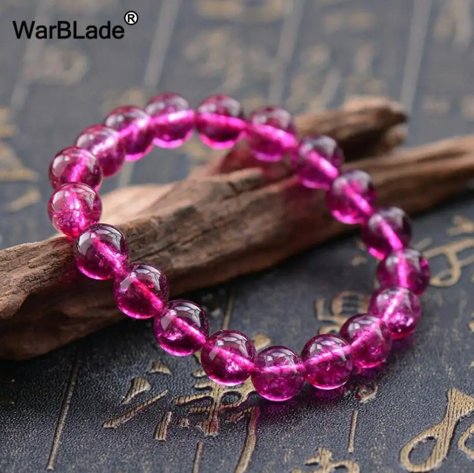 Garnet WBL натуральный камень бусины браслет Aquamarines гранат Хризолит растягивающиеся браслеты с бусинками браслеты для женщин мужчин Новинка - Окраска металла: Garnet