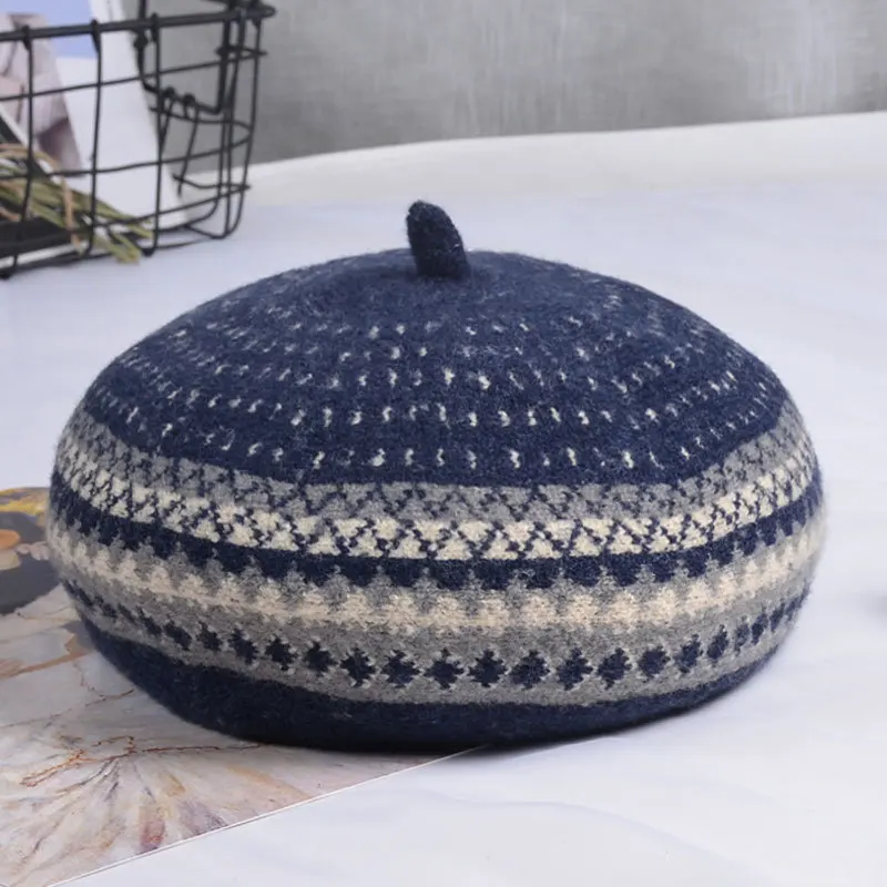 Berets Women Wool Winter Painter Hat Berets Caps for Women French Hat Femme Boina