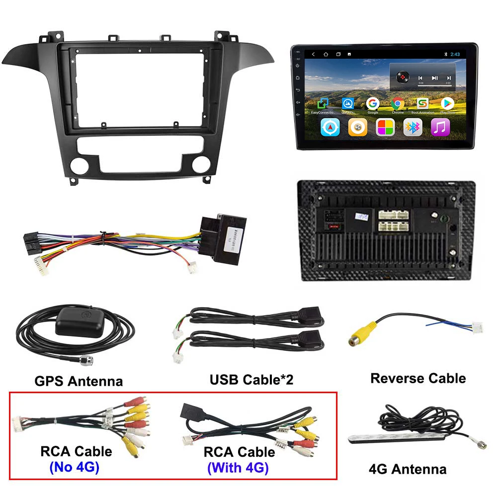 EKIY " ips Автомагнитола Android 9,0 авто стерео Мультимедиа для Ford S-Max Ford S Max 2007 2008 gps Navi навигация WiFi Автомобильный DVD