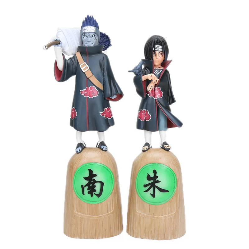 Набор из 2 фигурок Наруто Хатаке Какаши Shikamaru Namikaze Uchiha Figura Naruto ПВХ Набор фигурок Саске Минато Хюга Хината кукла