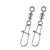 TIANNSII 30PCS 1#-12# Нержавеющая Сталь Рыболовный Разъем Контактный Подшипник Качения Поворотные Защелкивающиеся Штифты Рыболовные Снасти Аксессуары