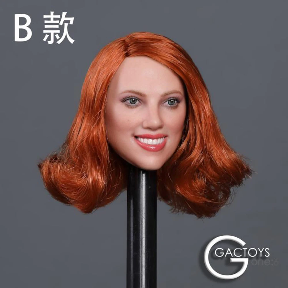 GACTOYS GC033 1/6 Black Widow Scarlett Johansson Head Sculpt F 12" Phicen Dolls 