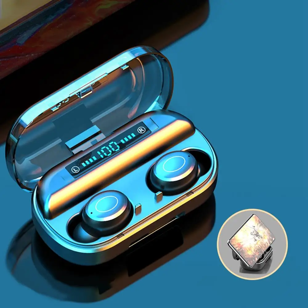 Sport Headset Bluetooth 5 0 Earbuds Stereo Headphones With Charging Case for Apple Samsung Huawei Stereo Wireless Earph