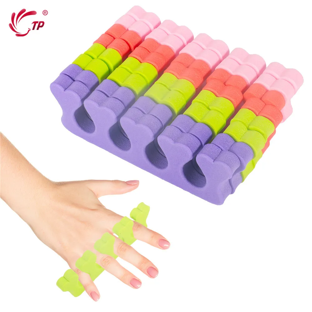 100pcs/Pack Toes Separators Professional Nail Art Fingers Foots Sponge Soft Gel UV Beauty Tools Polish Manicure Pedicure Divider