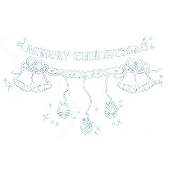 

Multi-style Removable Christmas Merry Christmas Xmas Wall Sticker Window Decoration: Christmas bells snowflakes