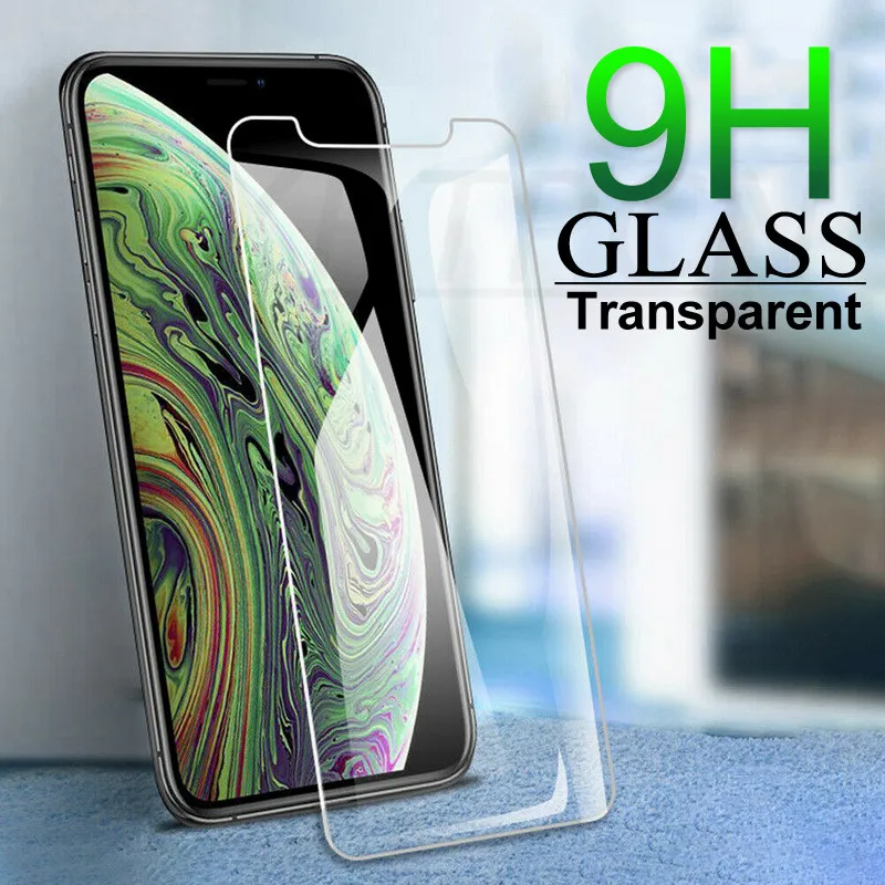 

9H Protective tempered glass for iphone 11 Pro Xs Max X XR glass iPhone 7 8 screen protector glass on iphone 7 6 6S 8 Plus Film