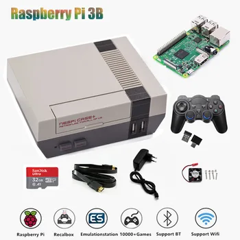 

New RETROFLAG NESPI Case+ For Raspberry Pi 3B+ 3B 2B With Functional Power And Reset + 32GB SD Card DYI Video Game Console