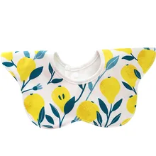Bavoir en coton pur pour nouveau né, serviette fine et imperméable avec imprimé de dessin animé, Bandana, écharpe, rotation à 360 degrés