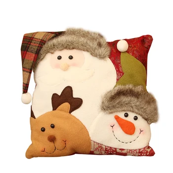 

Christmas Throw Pillow Cushion Cotton Polyester for Farmhouse Home Decor