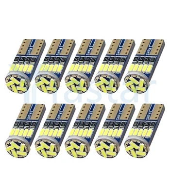 

4Pcs T10 W5W LED Bulb Canbus White 4014 15 SMD Led Car Light 194 168 Light Bulbs DC 12V Wedge Lamp Sign Trun Light High quality