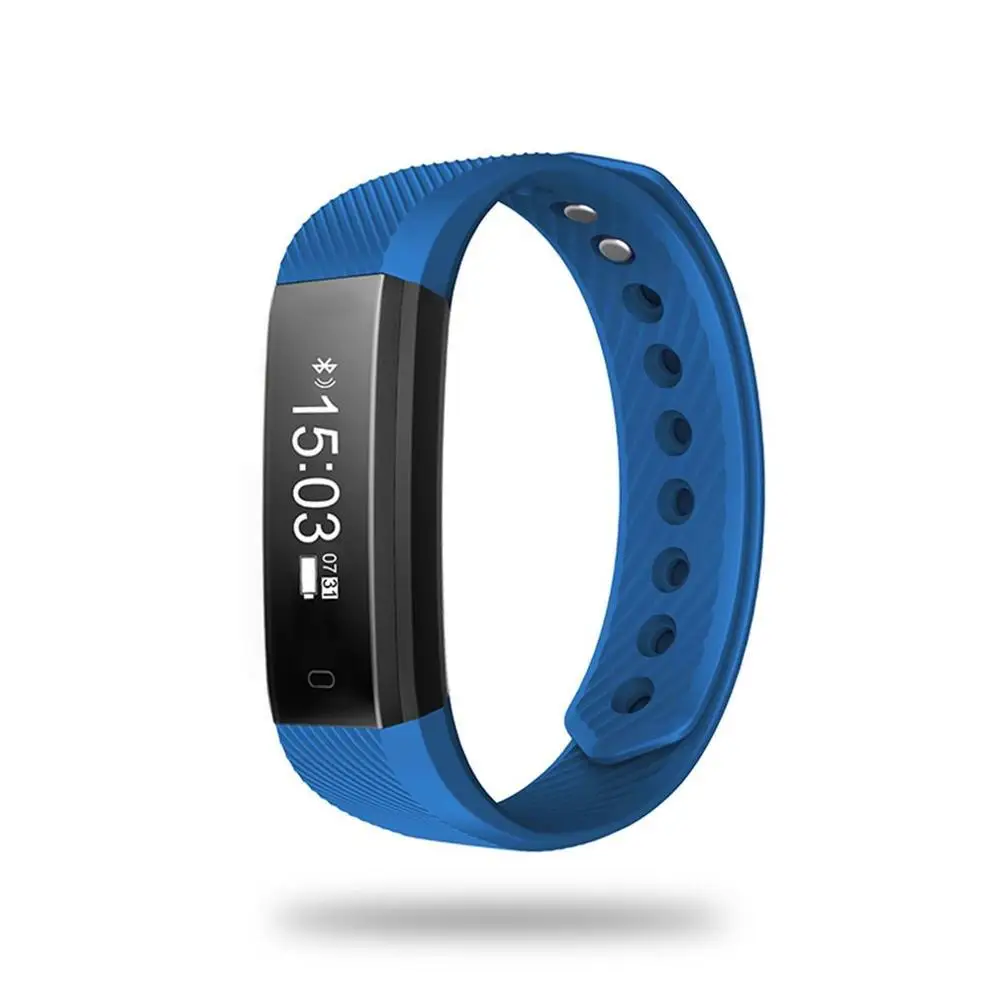 Blue TLWD2 водонепроницаемый Smartband Смарт Bluetooth 4,0 браслет с 0,86 дюймов OLED сенсорный экран Мониторинг сна шаг подсчета - Цвет: Blue