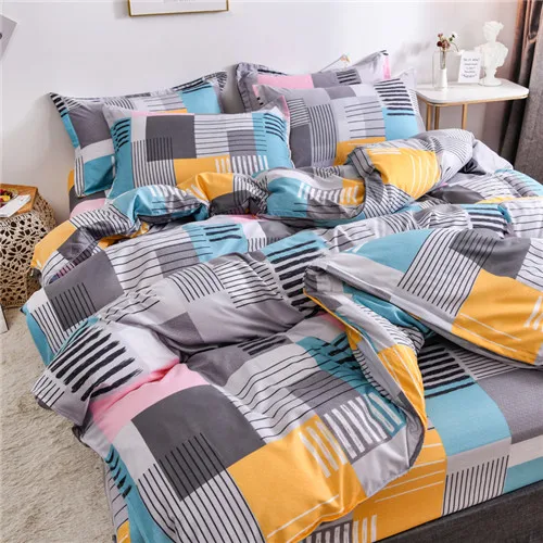 

Denim Quilt Cover Sheets Northern European-Style Bedding Student Dormitory Quilt Three Sets of Bed Sheet People