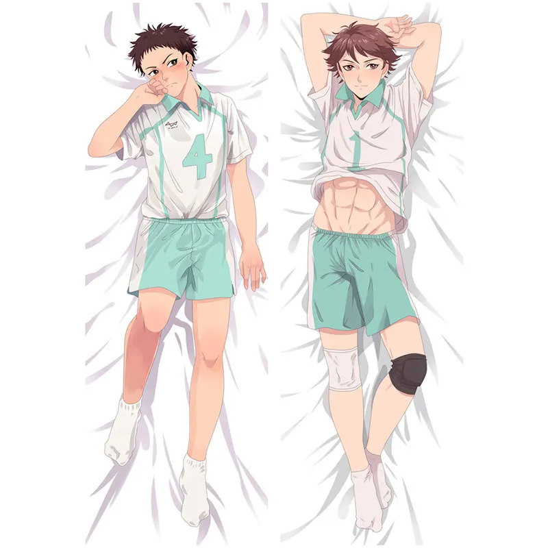2WAY Аниме Haikyu наволочка Хината shoyo Dakimakura Чехол сексуальная девушка крутой мальчик 3D двухстороннее постельное белье обнимающие наволочки для подушек HU01 - Цвет: 2WAY