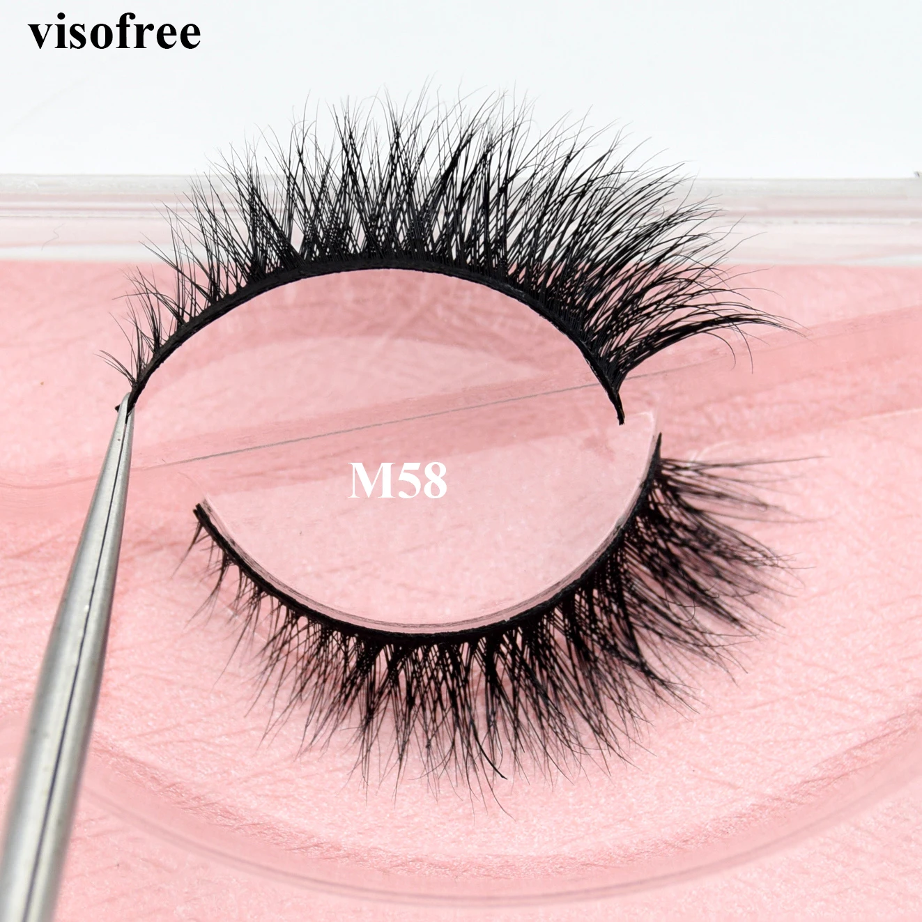 

Visofree Mink Eyelashes Hand Made False Eyelashes Cruelty Free Mink Lashes Eyelash Extension Makeup Faux Cils Eyelashes M58