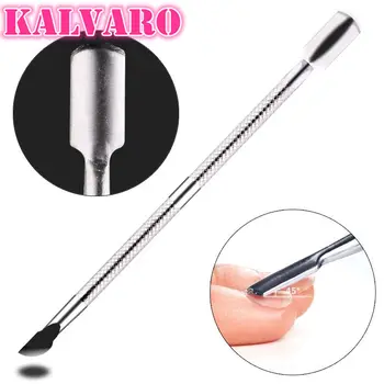 

1PCS Nail Art tools Dual-ended Stainless Steel Cuticle Pusher Spoon Remover Nail/Foot Care Cleaner Manicure Nail Art Pedicure