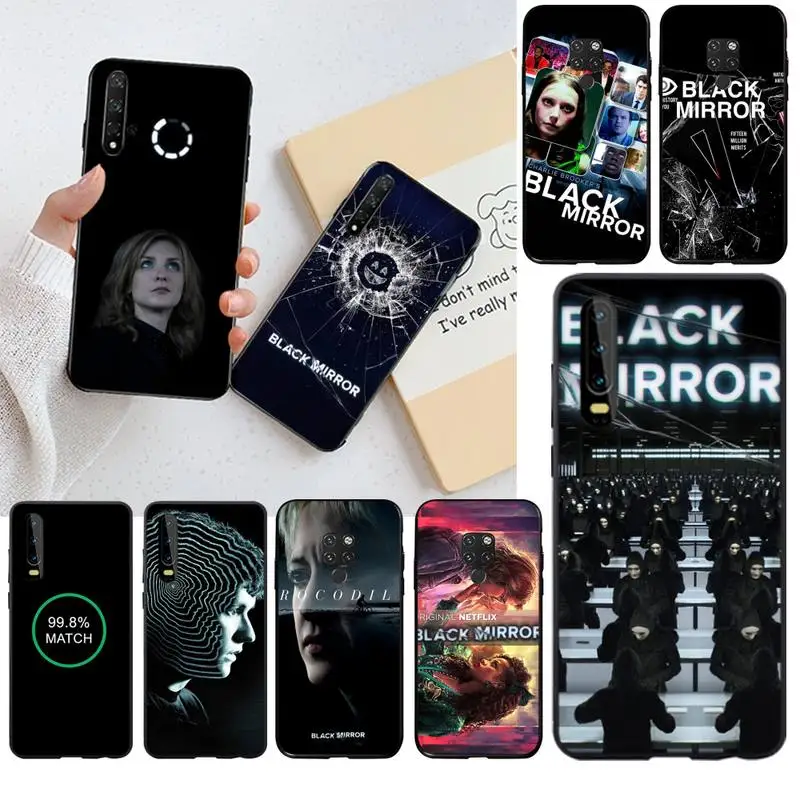 Черный зеркальный чехол NBDRUICAI для телефона роскошный дизайн Huawei P30 P20 lite Mate 20 Pro P