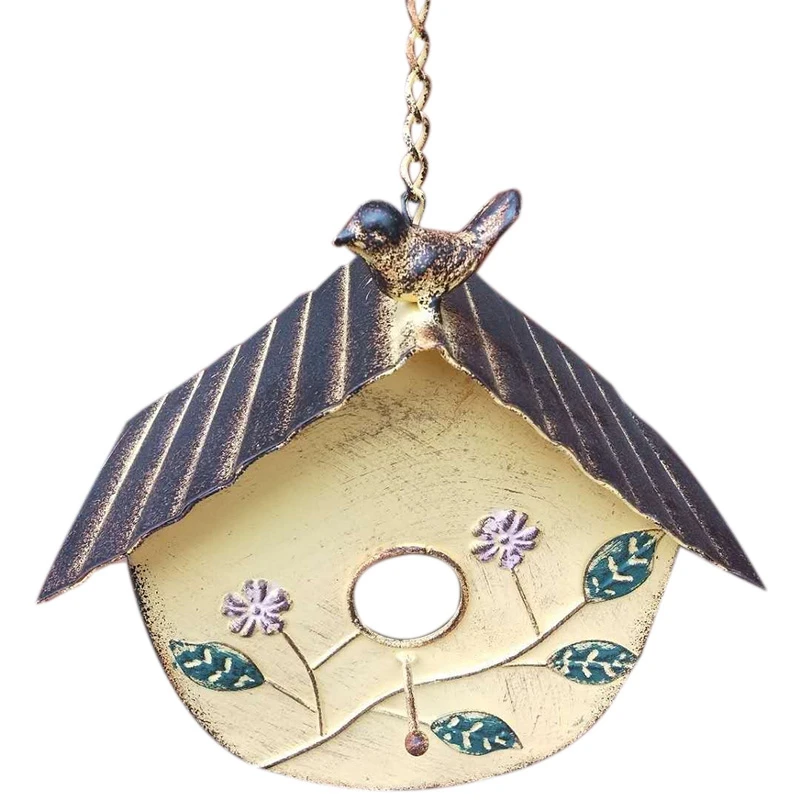 

HOT Iron Creative Bird House Bird Cage Hanging Bird Cage Bird Room