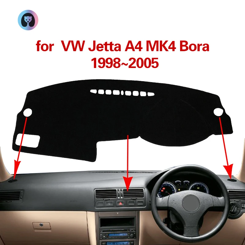 Для Volkswagen VW Jetta A4 MK4 Bora Противоскользящий коврик для приборной панели фланелевый
