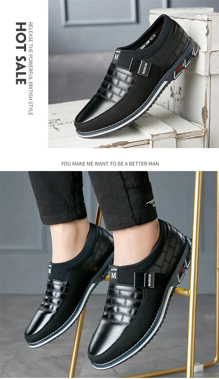 Кожаная обувь; мужская повседневная обувь; лоферы; Mocasines Hombre; дышащие кроссовки без шнуровки; мужская кожаная обувь; Zapatos De Hombre