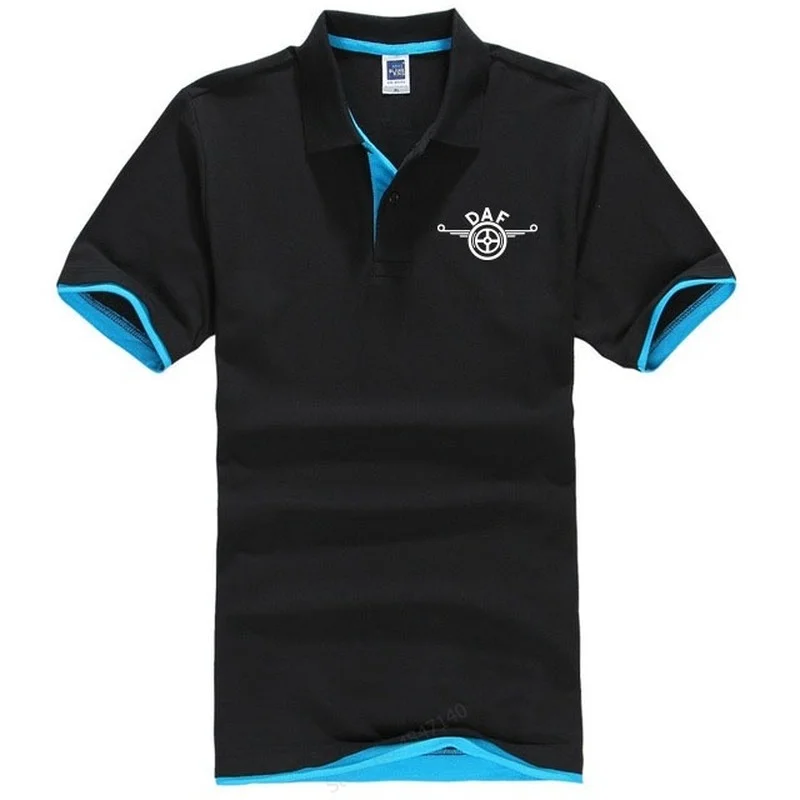 2021Summer New High Quality Summer Mens for DAF Polo Shirt Casual Male Colour Tops Short Sleeve | Мужская одежда