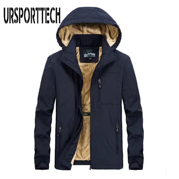 

Plus Size 5XL 6XL Winter Jacket Men 2019 New Fashion Hooded Warm Wool Liner Mens Jackets and Coats Windproof Male Parkas Outwear