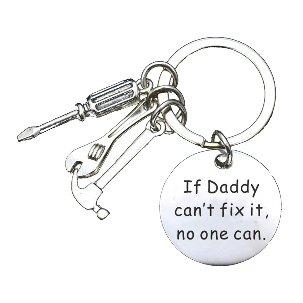 Daddy 2 шт. подарки для Дедушки от внучки, если дедушка не может починить его, ни кто не может брелок в подарок LB88 - Цвет: Daddy