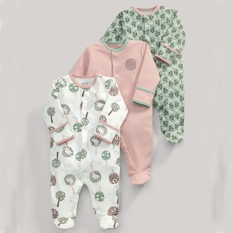 

INS 2019 Spring And Autumn Men And Women Baby Pure Cotton Long Sleeve Baby Onesie Romper Crawling Clothes 3 Pieces