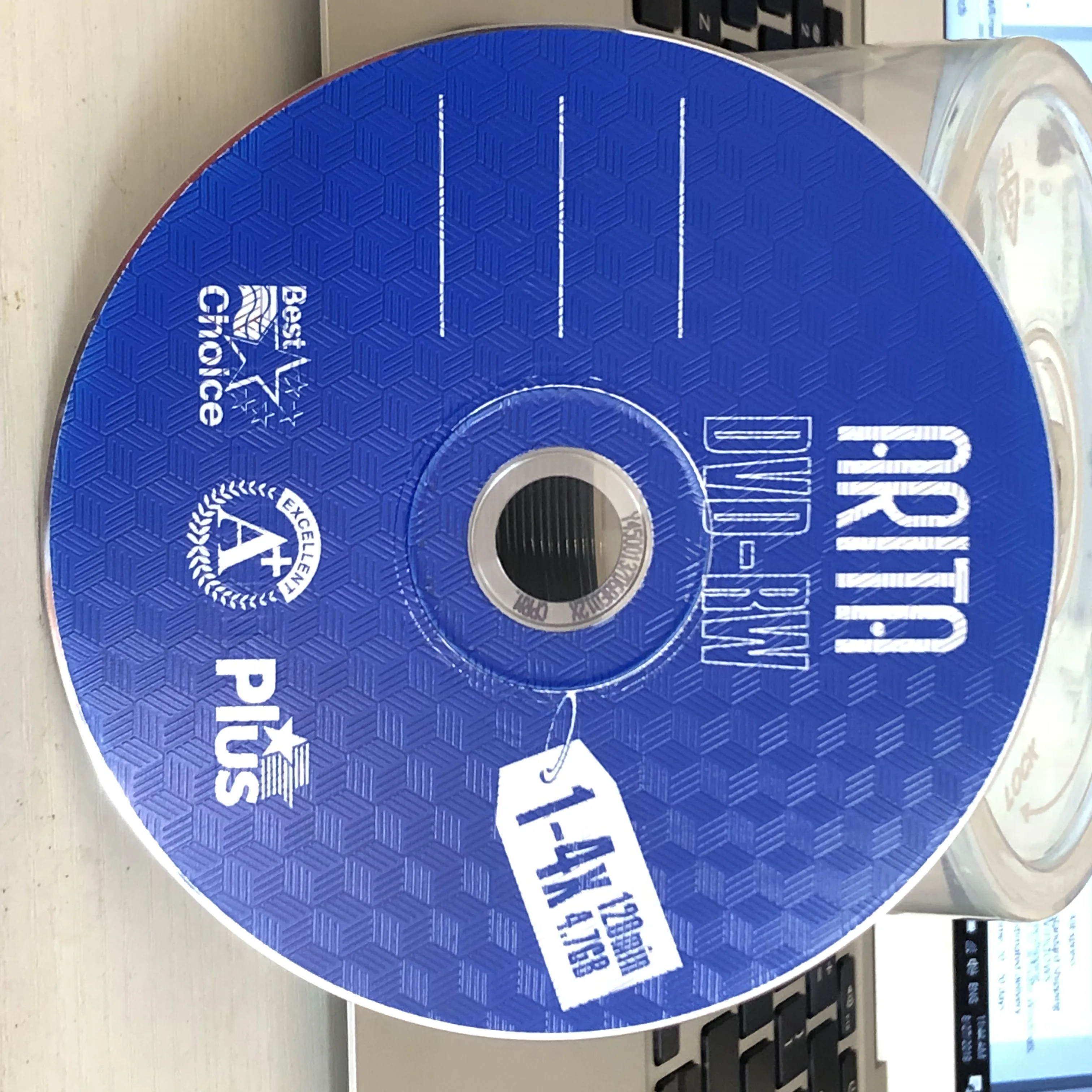 Оптовая продажа 25 дисков A + 1-4x 4,7 ГБ пустой синий DVD RW диск